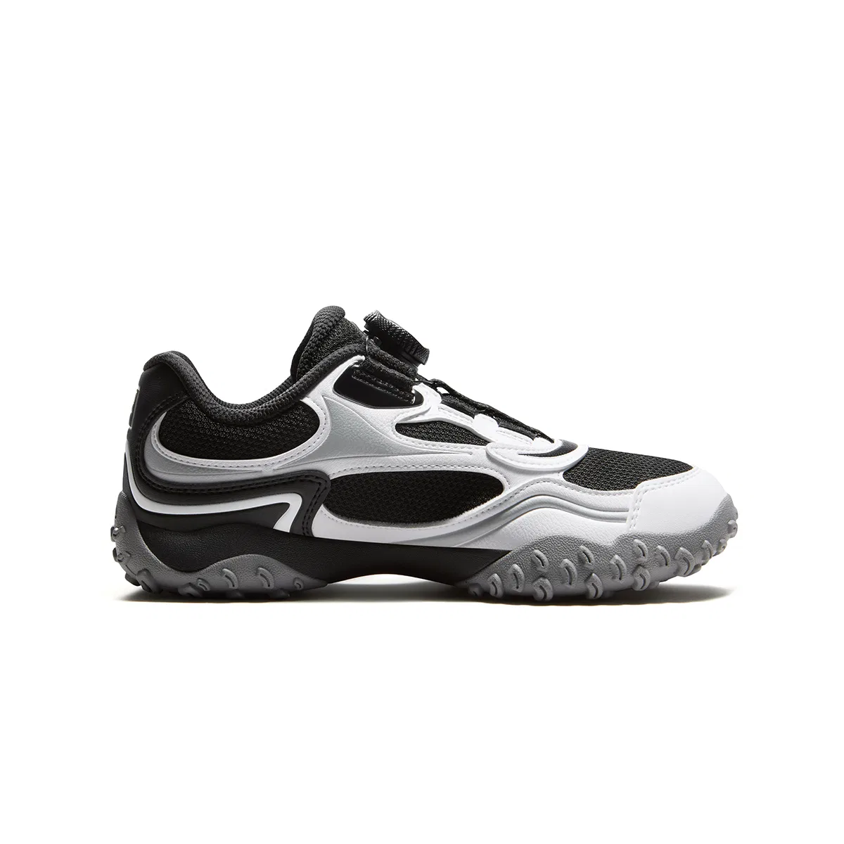 Детские кроссовки для бега с синтетической кожи и текстиля FILA KIDS, Black/FILA White — фото 3