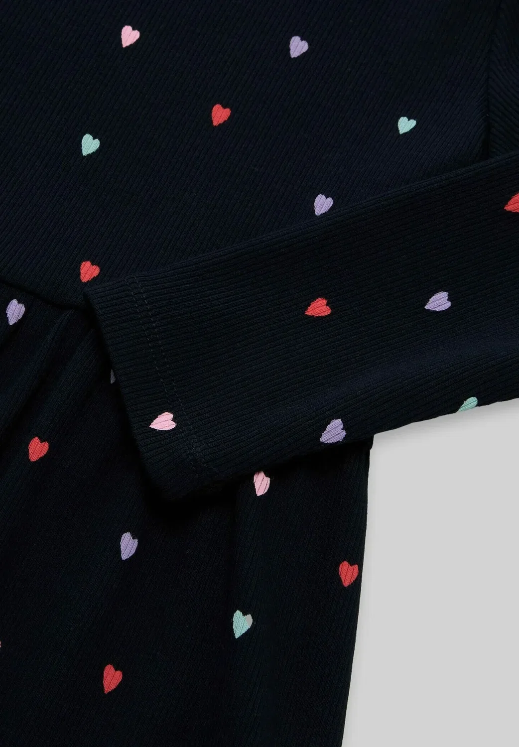 Kleider & комбинезоны mini-kleid с принтом Herz - дневное платье Tom Tailor, Navy Colorful Heart — фото 3