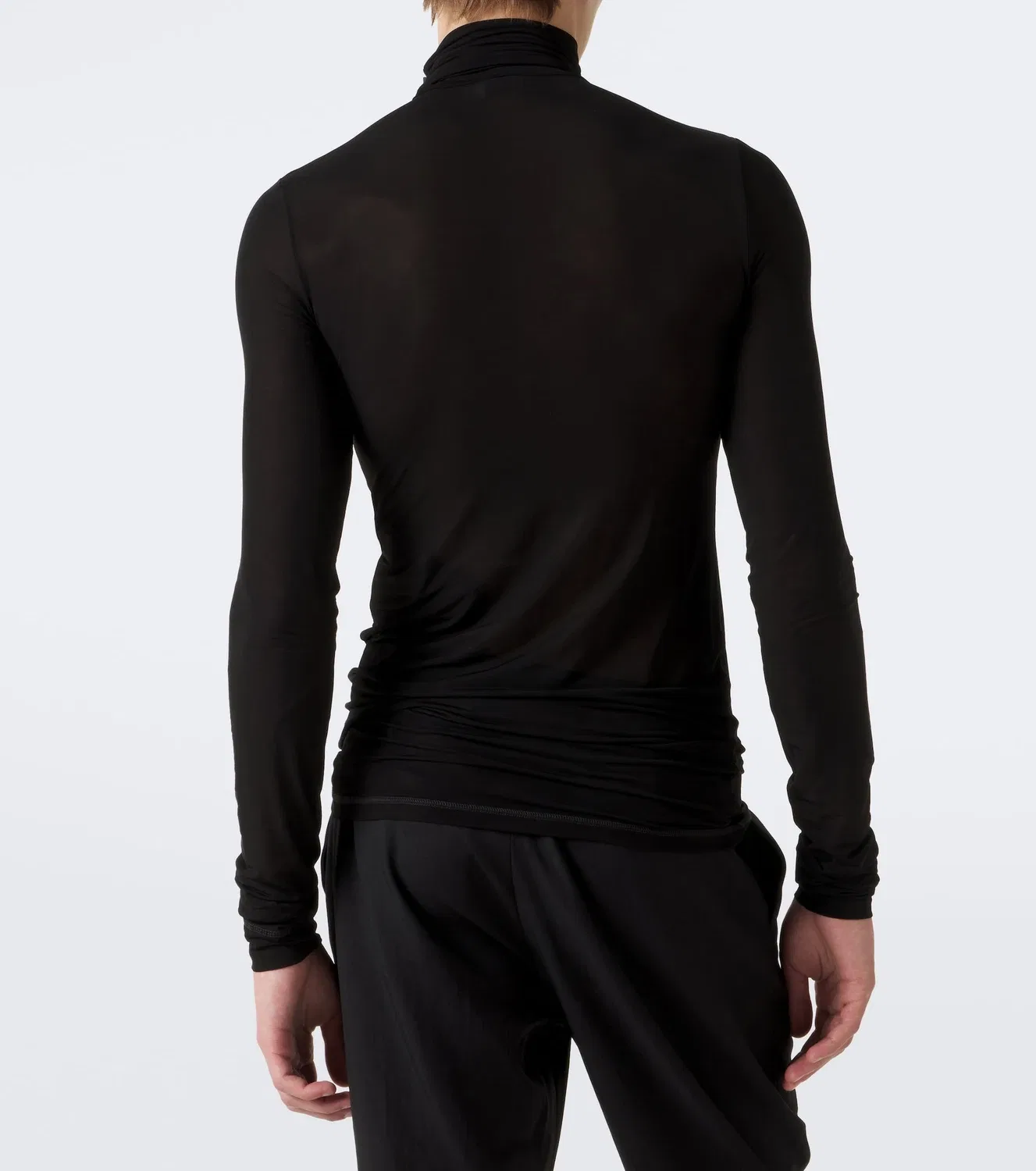 Водолазка из джерси SAINT LAURENT, черный — фото 4