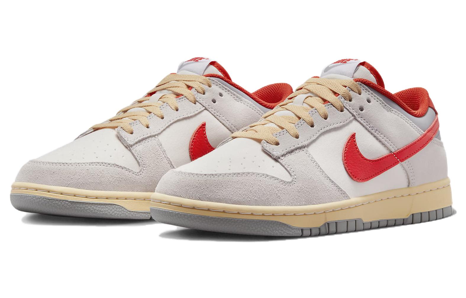 Кроссовки Nike Air Dunk 85, светло-серый/красный — фото 3
