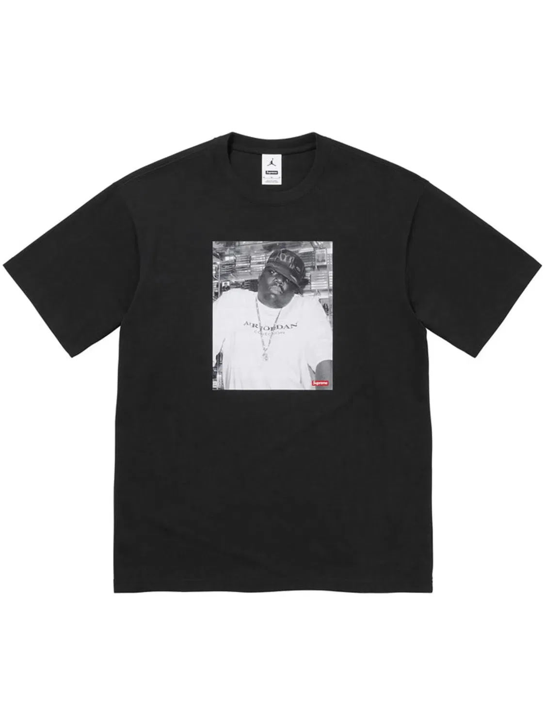 Футболка x Jordan Biggie с коротким рукавом Supreme, черный