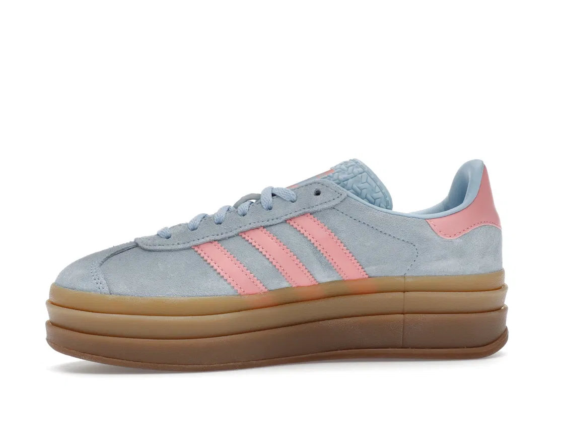 Детские кроссовки Lifestyle Adidas Gazelle Bold, Clear Sky Semi Pink Spark Silver Metallic — фото 3