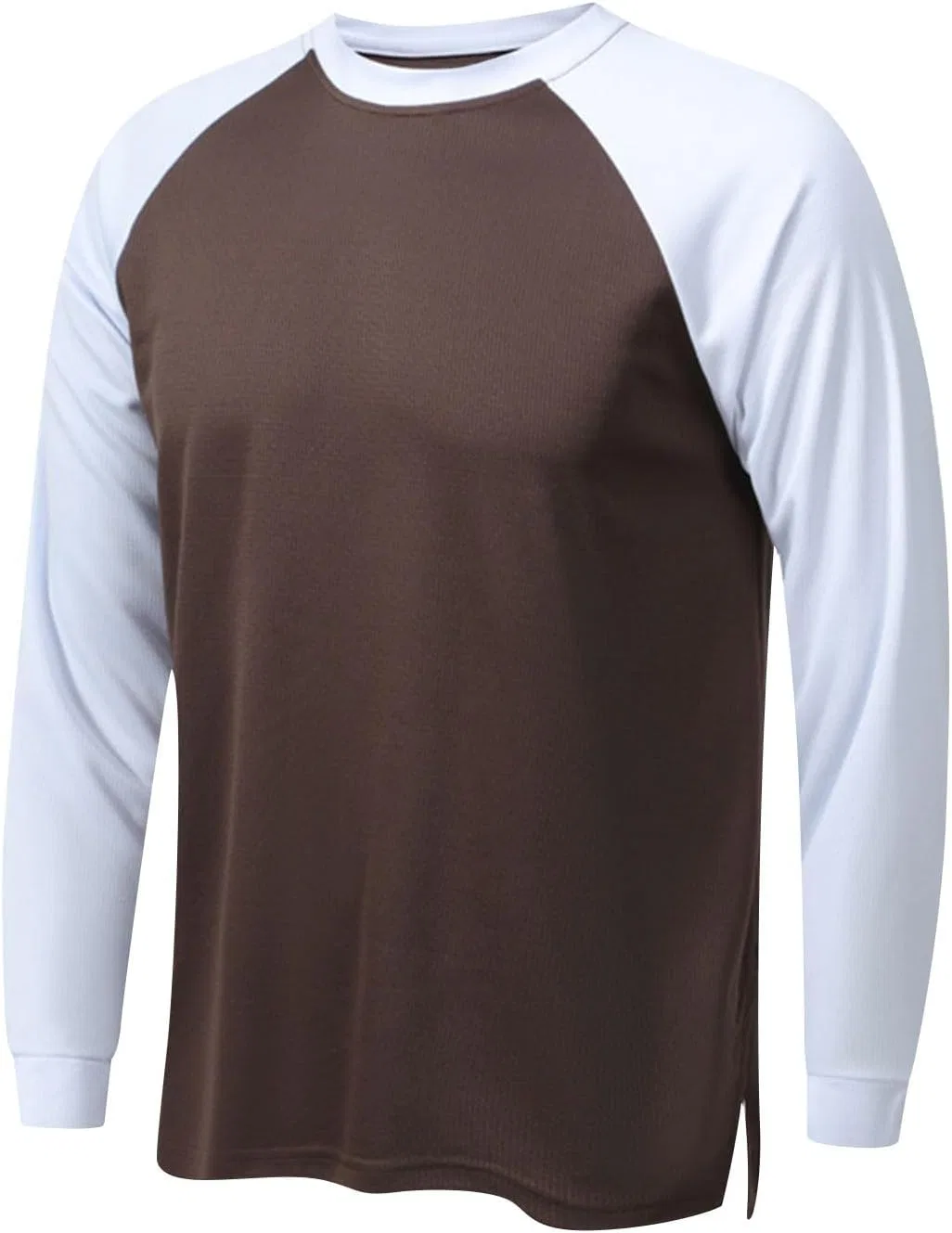 Мужская футболка с длинным рукавом Crew Neck, Coffee