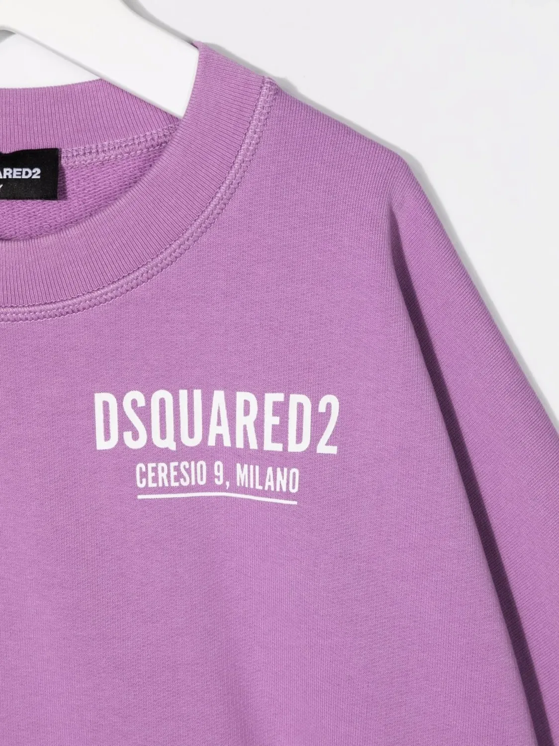 Свитшот с логотипом DSQUARED2, фиолетовый — фото 2