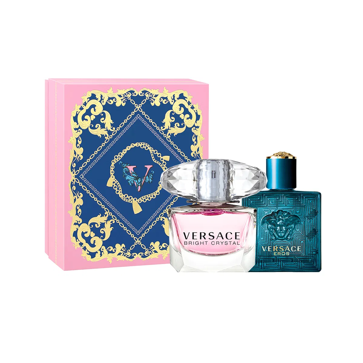 Женский набор пробников ароматов Crystal Diamond и Eros, VERSACE, 5 мл x 2