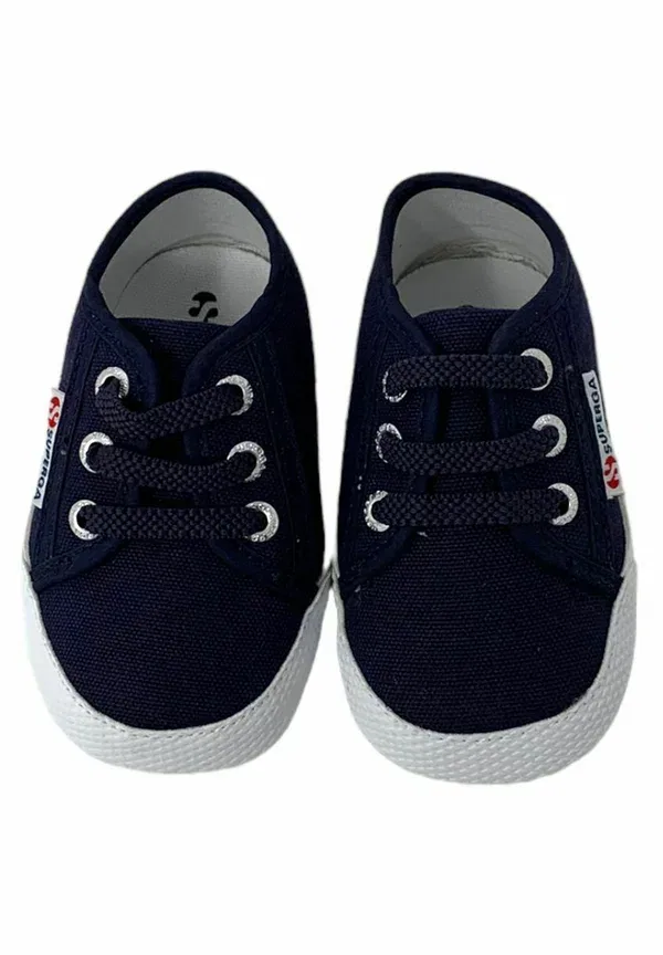 Кеды хлопковые First shoes Superga, синий — фото 2