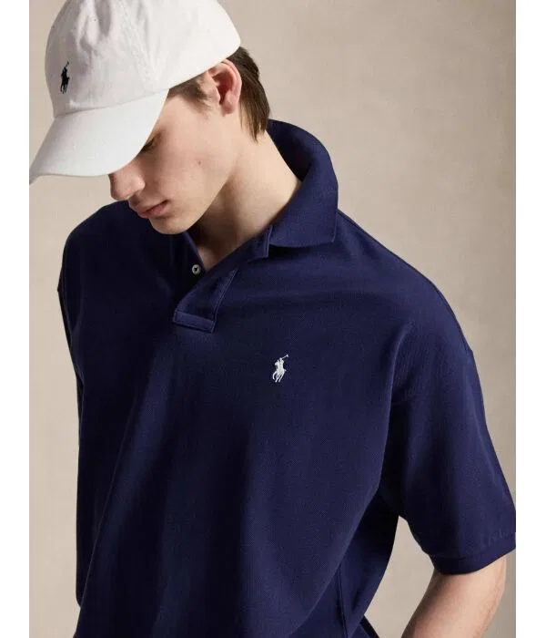 Мужское поло свободного кроя Polo Ralph Lauren, Blu Marino — фото 4