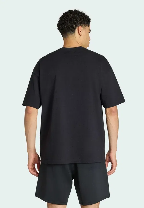 Футболка свободного кроя Trefoil essentials spacer - базовая футболка Adidas Originals, черный — фото 2