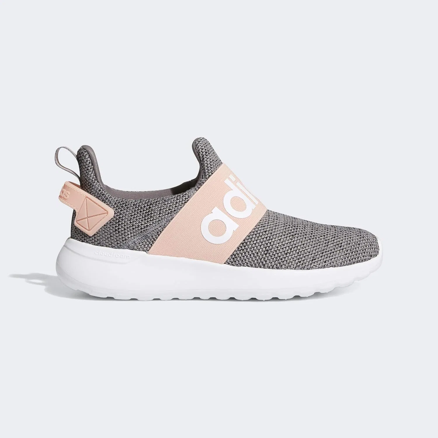 Детские кроссовки для мальчиков LITE Racer Adapt adidas, Grey/White/Glow Pink — фото 4