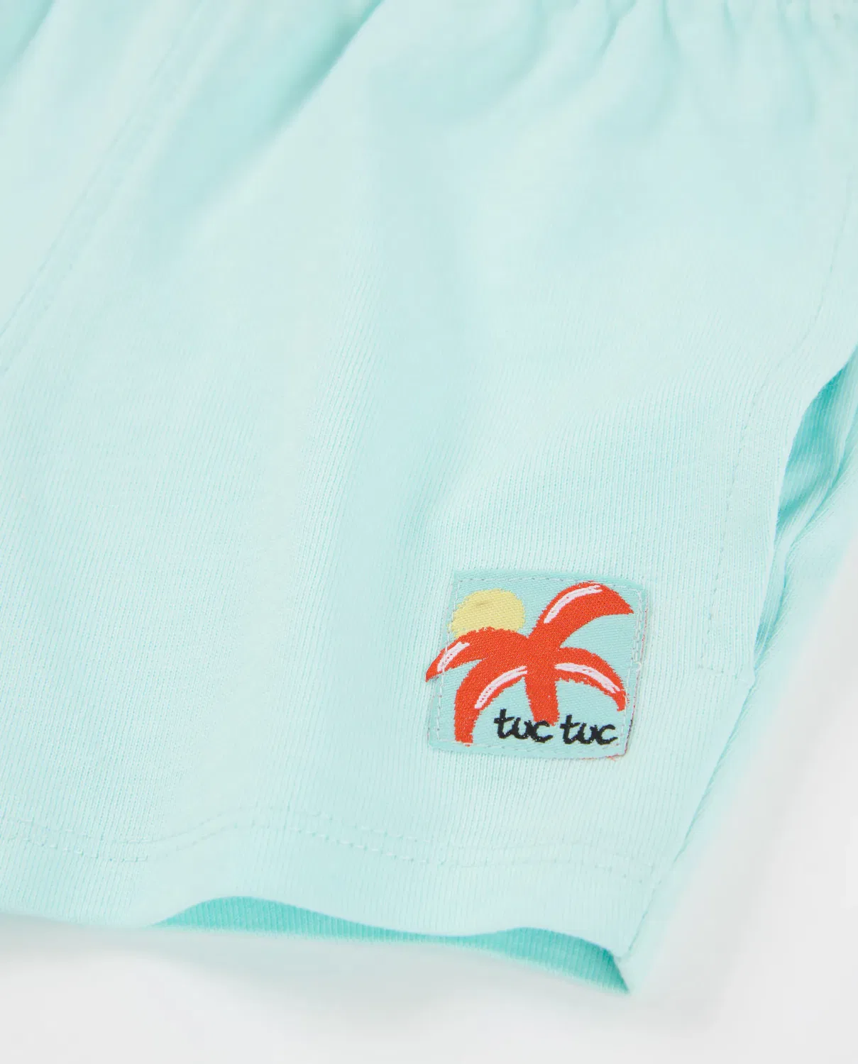 Детские шорты для мальчиков хлопковые с принтом Tuc tuc, Azul Celeste — фото 4