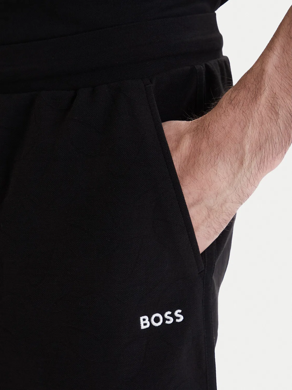 Мужские спортивные шорты свободного кроя Member Boss, черный — фото 4