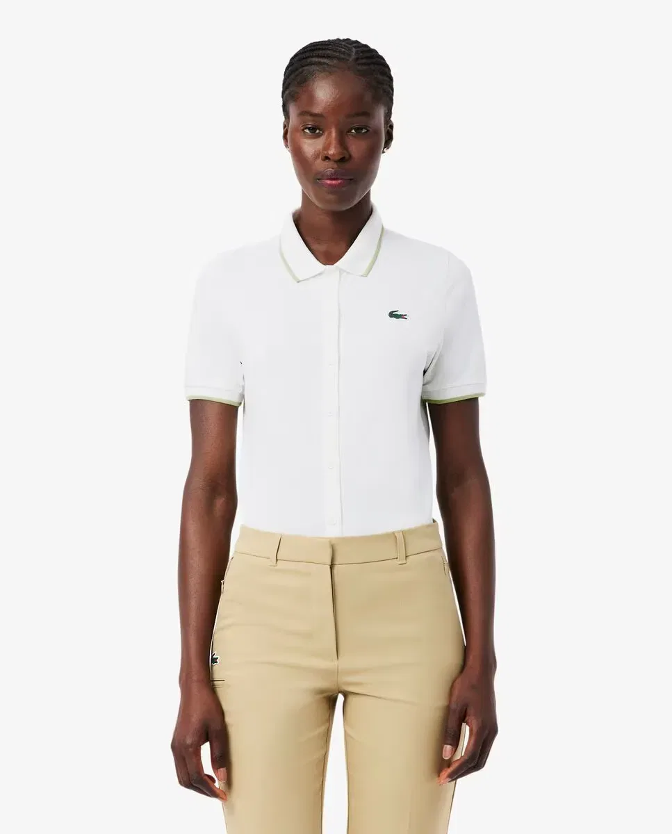 Поло Lacoste Blanco для гольфа с терморегуляцией