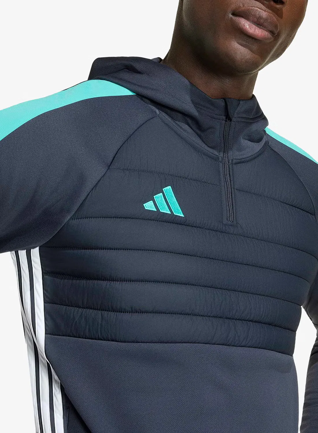 Тренировочная куртка на молнии Tiro 26 Essentials Adidas, серый — фото 3