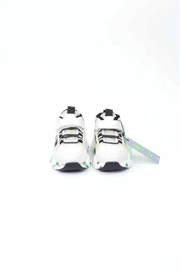 Детские ботинки для девочек с принтом Pepino Kids, Cream — фото 4