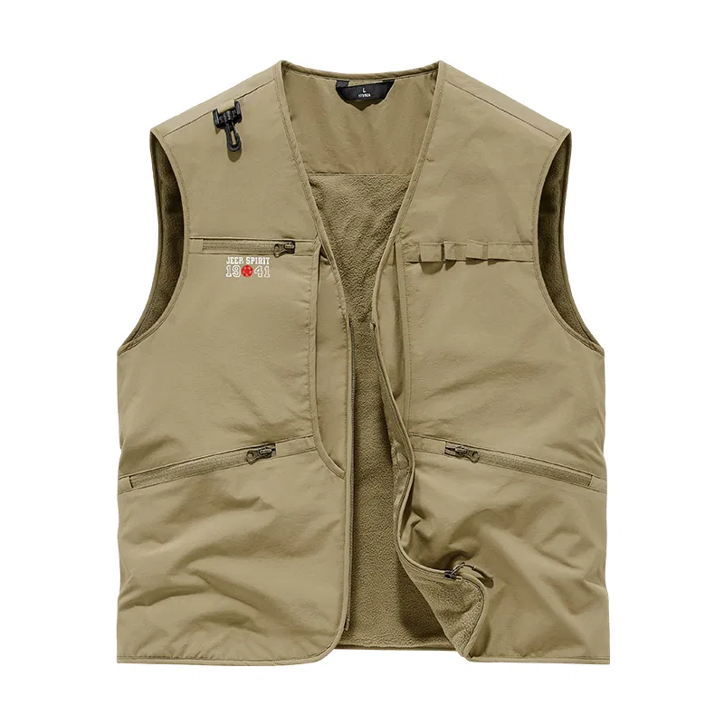 Детский жилет с V-образным вырезом JEEP SPIRIT, Khaki