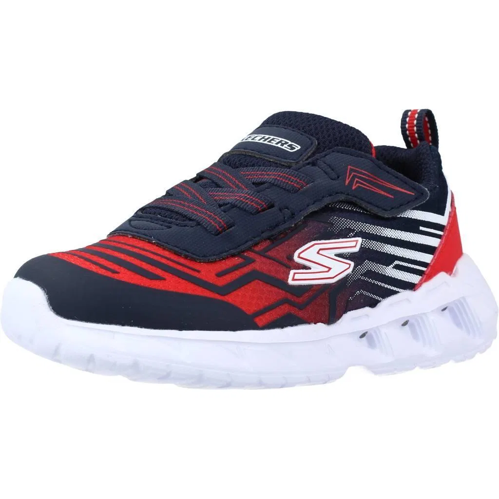 Детские кроссовки для мальчиков со светящимся дизайном Magna Lights Maver Skechers, Rot Weiss