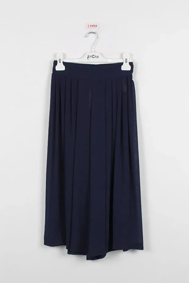 Детские брюки для девочек широкие Navy Blue, Incity, Navy Blue