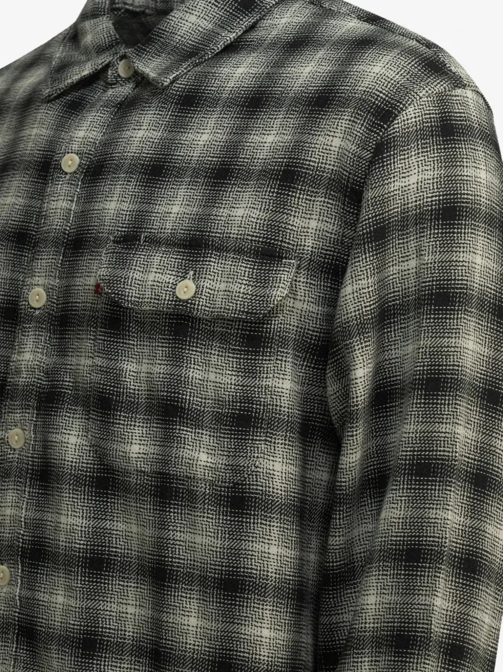 Рабочая рубашка Jackson из хлопка в клетку Levi's, черный — фото 4