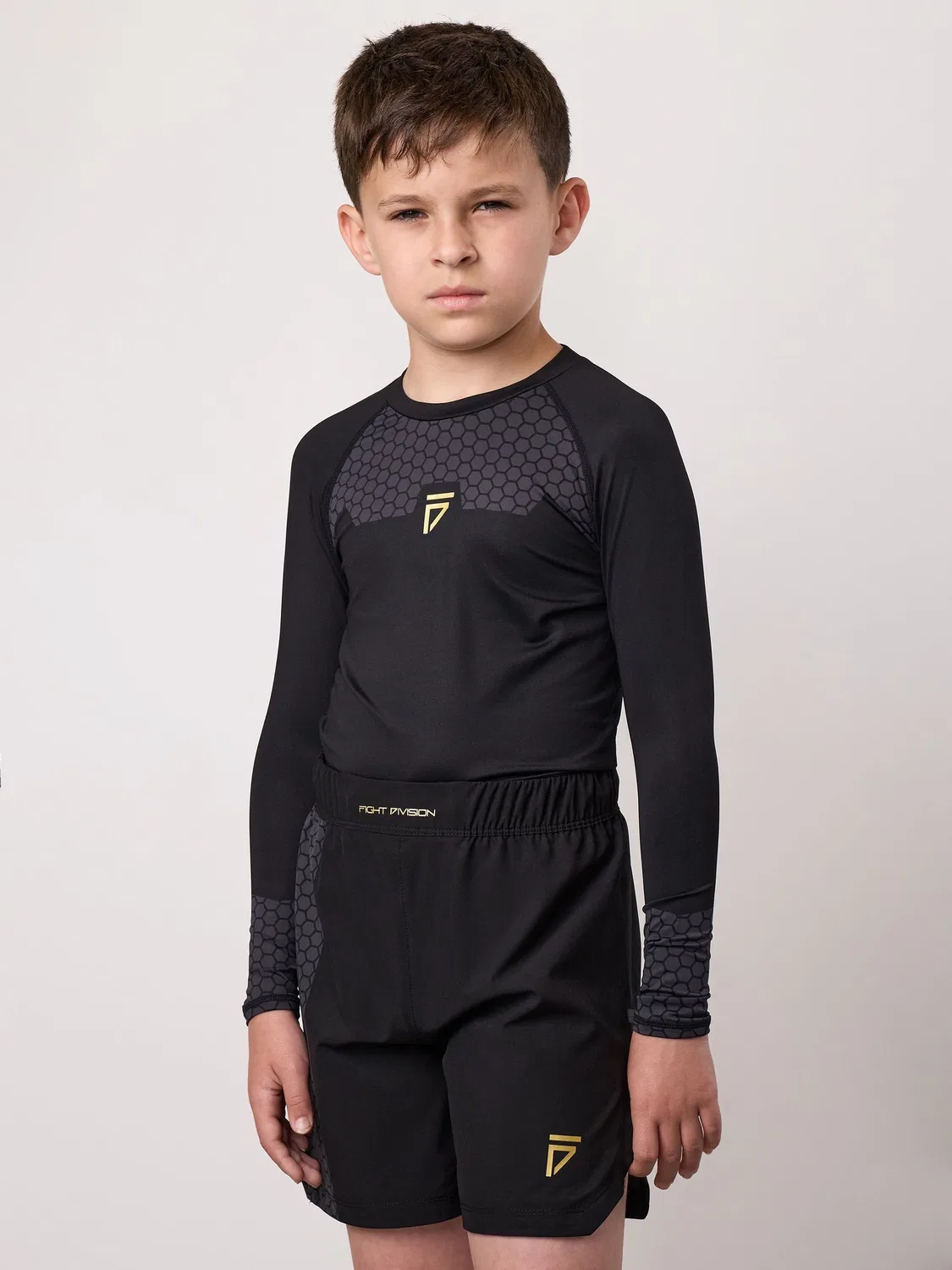 Футболка с длинным рукавом, Combat Rash Guard Gym King, черный — фото 2