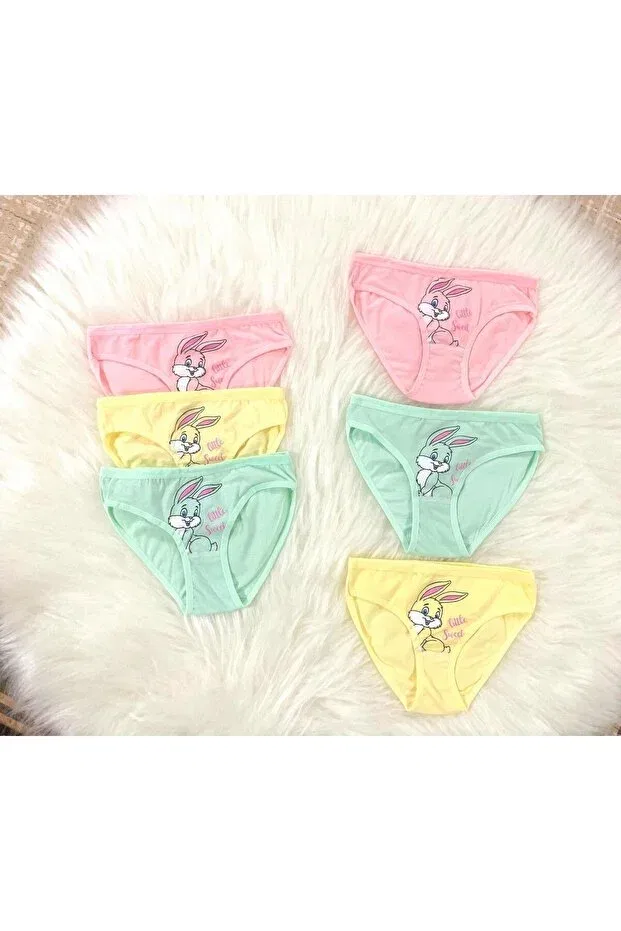 Детские трусы для девочек с принтом Swella, Pink Green Yellow — фото 3