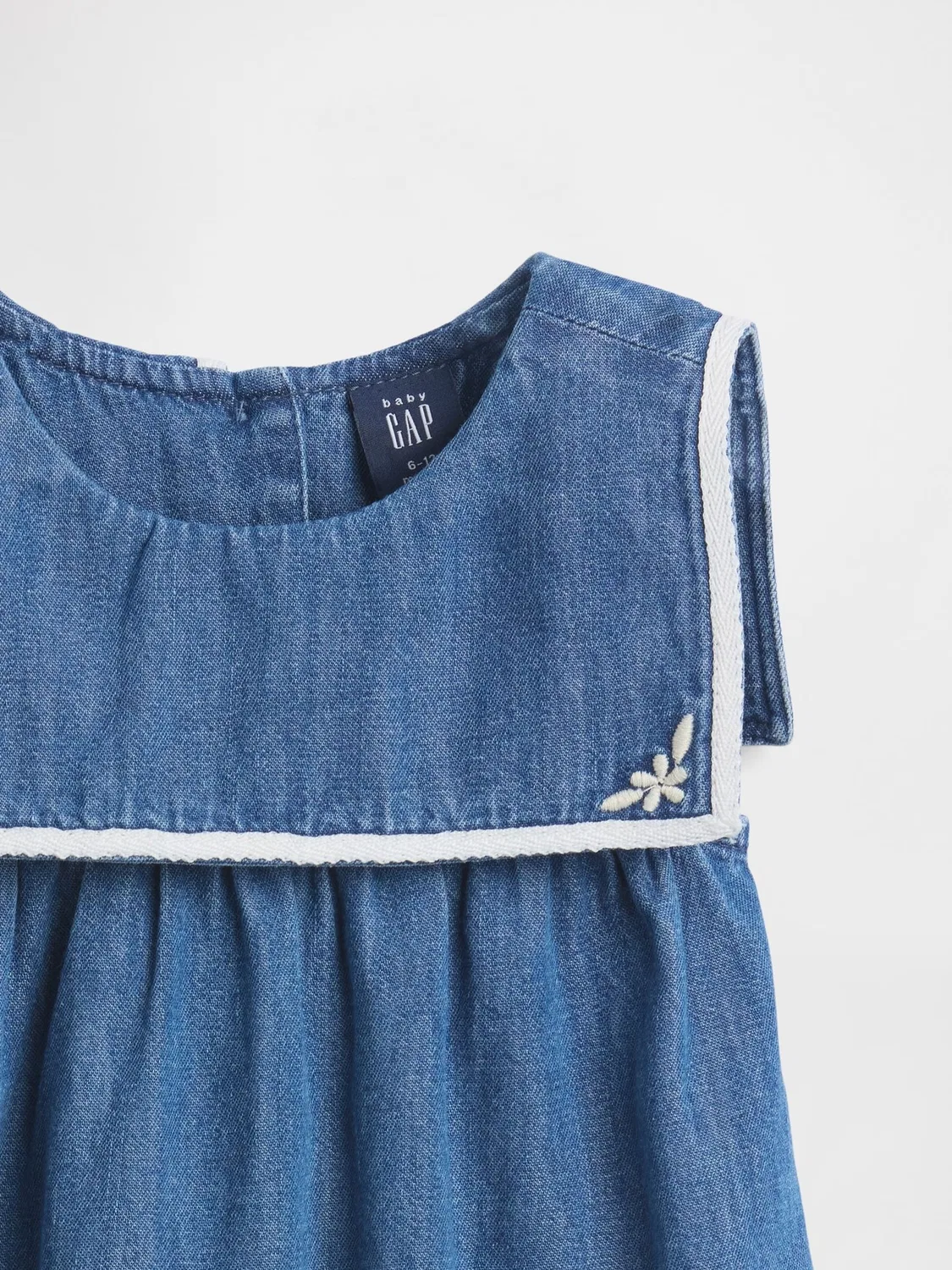 Комбинезон джинсовый Gap Sailor Bubble, Medium Wash — фото 3