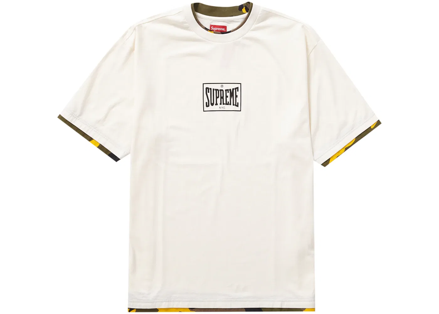 Мужская футболка с многослойным дизайном Supreme Top, Natural