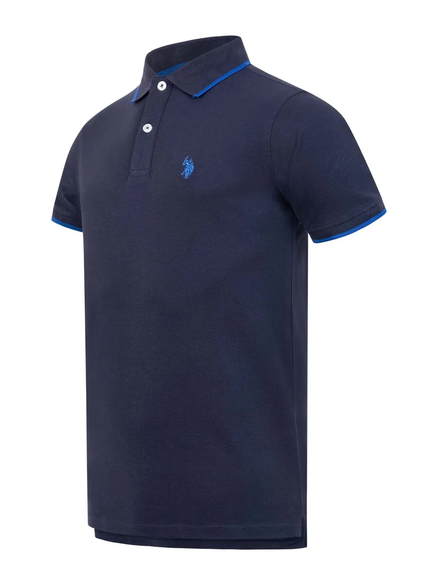 Футболка U.S. POLO ASSN. темно-синего цвета — фото 3