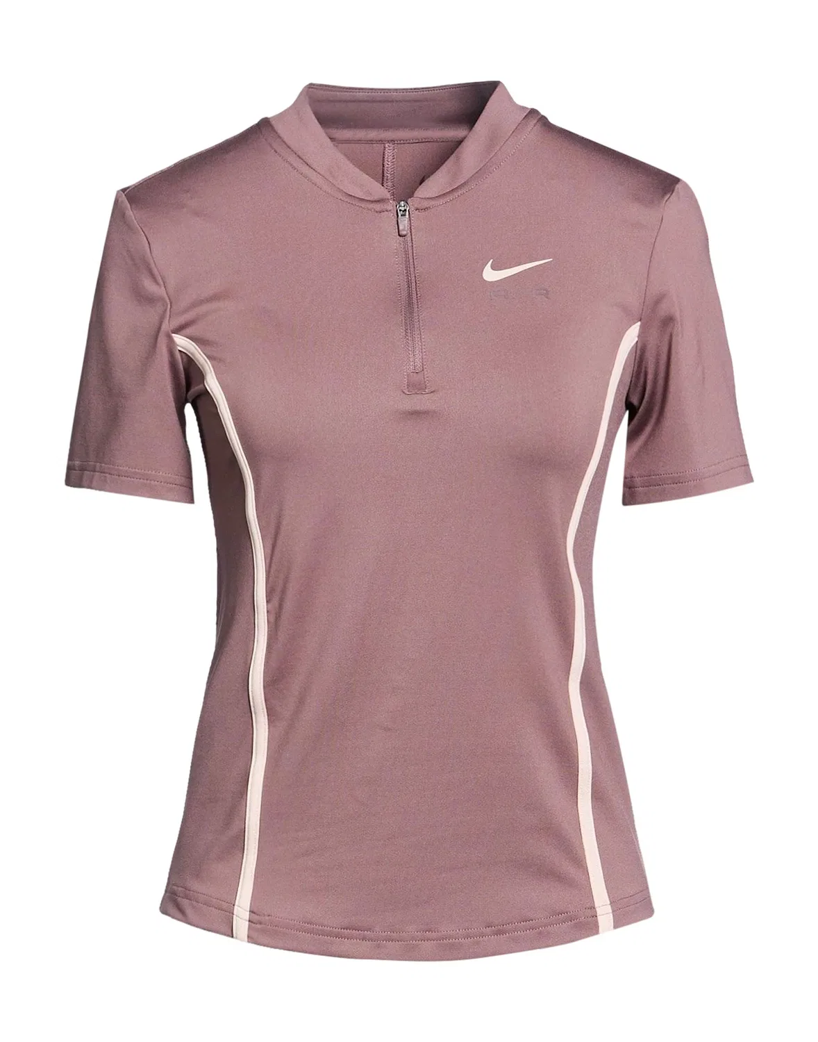Женская футболка с полузастежкой Nike, светло-коричневый