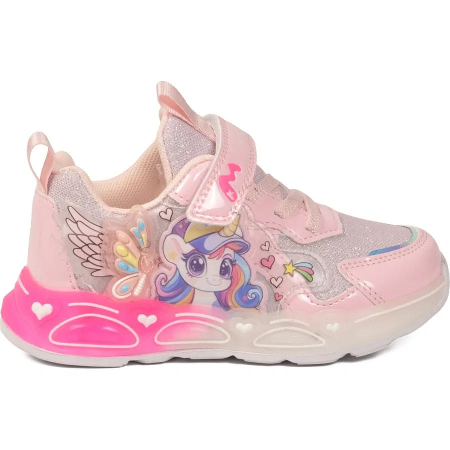 Детские спортивные кроссовки с ремешками Marco Kids 26Y309 P, Ayk's, Розовый