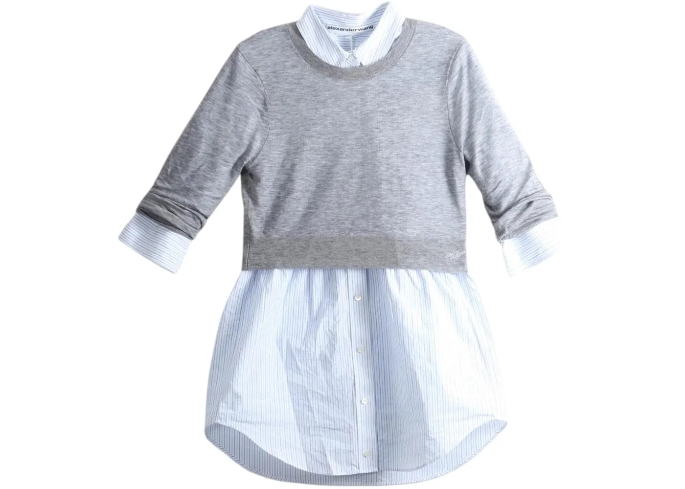Женский свитшот с круглым вырезом Crewneck Alexander Wang, Heather Grey