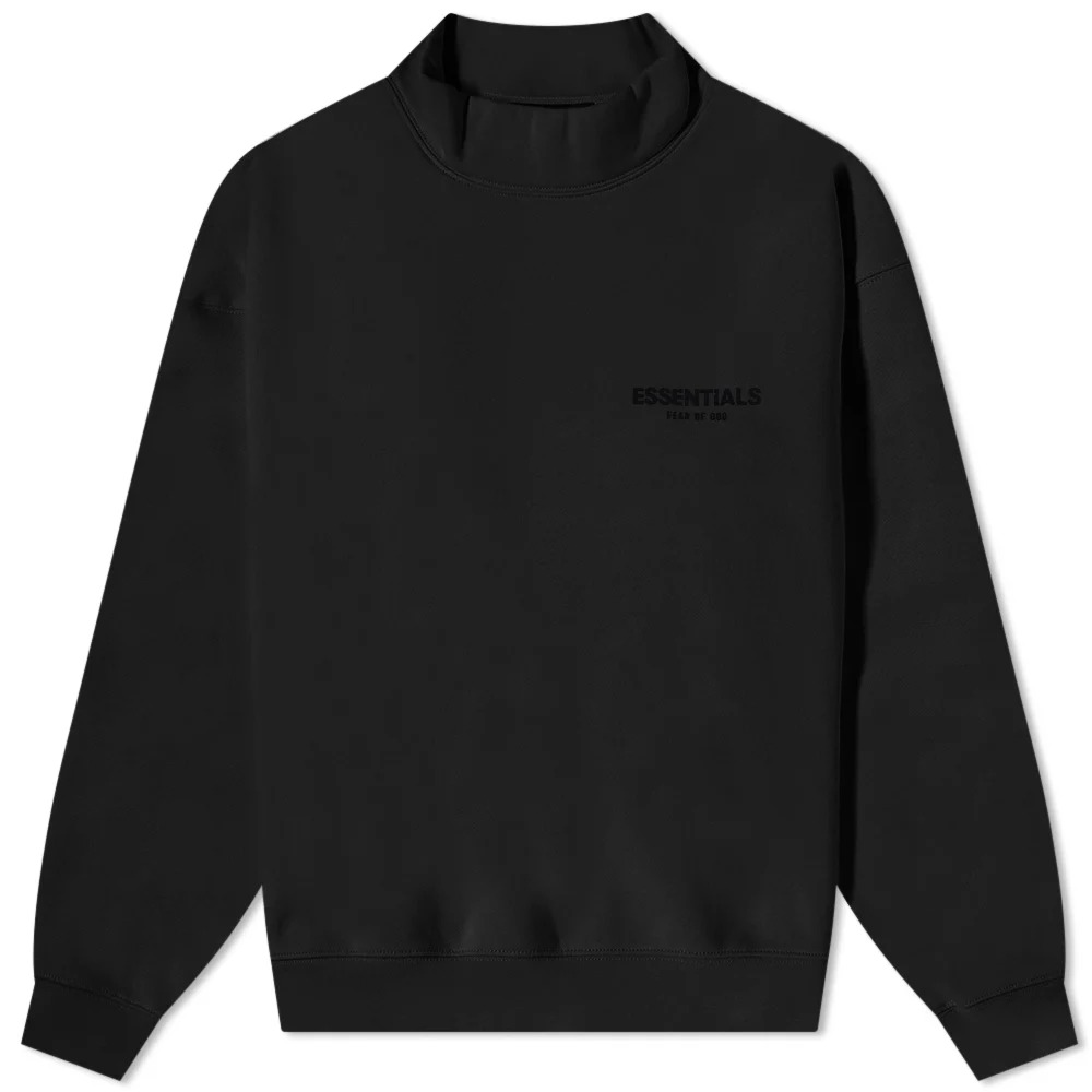 

Свитшот Fear Of God Essentials Logo Mock Neck, черный