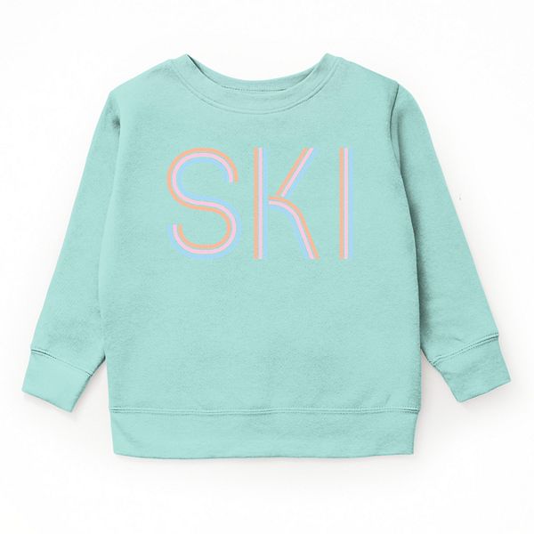 

Свитшот Ski pastel с принтом для подростков The Juniper Shop, Seafoam