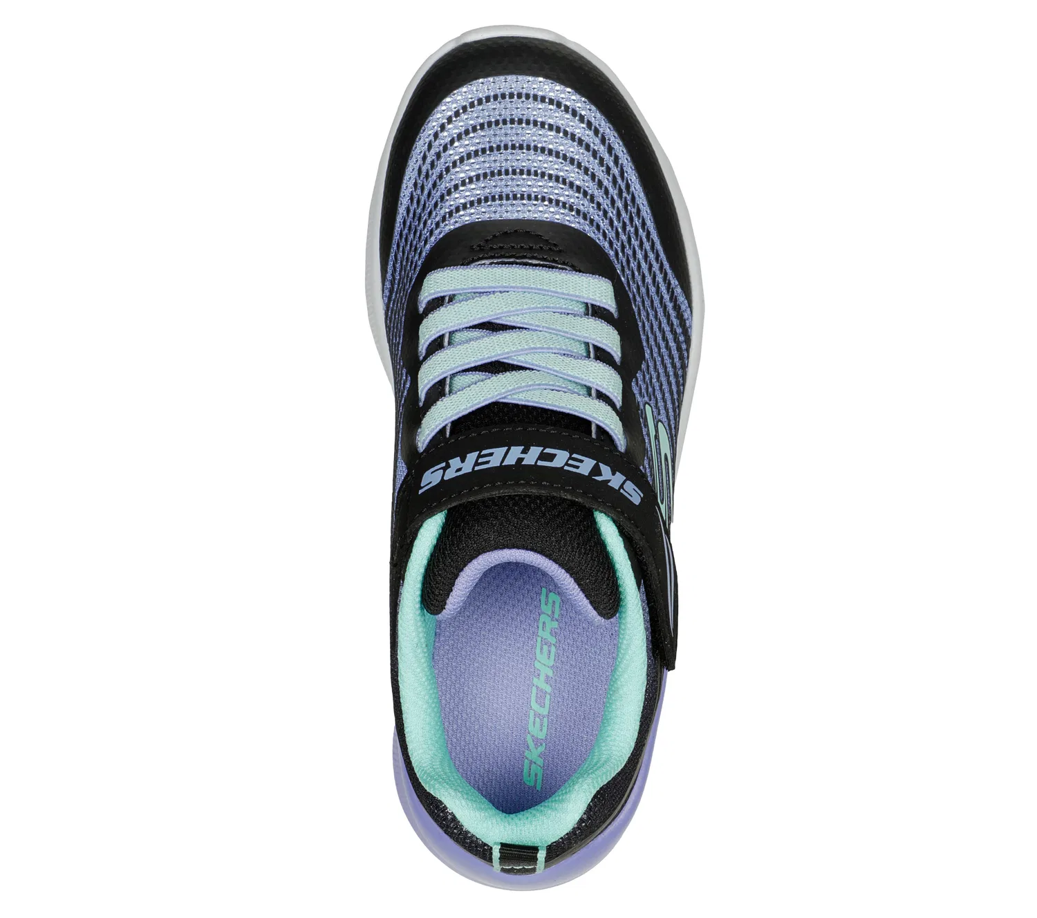 Детские спортивные кроссовки с бунге-шнуровкой Rejoice Racer Skechers, Schwarz — фото 2