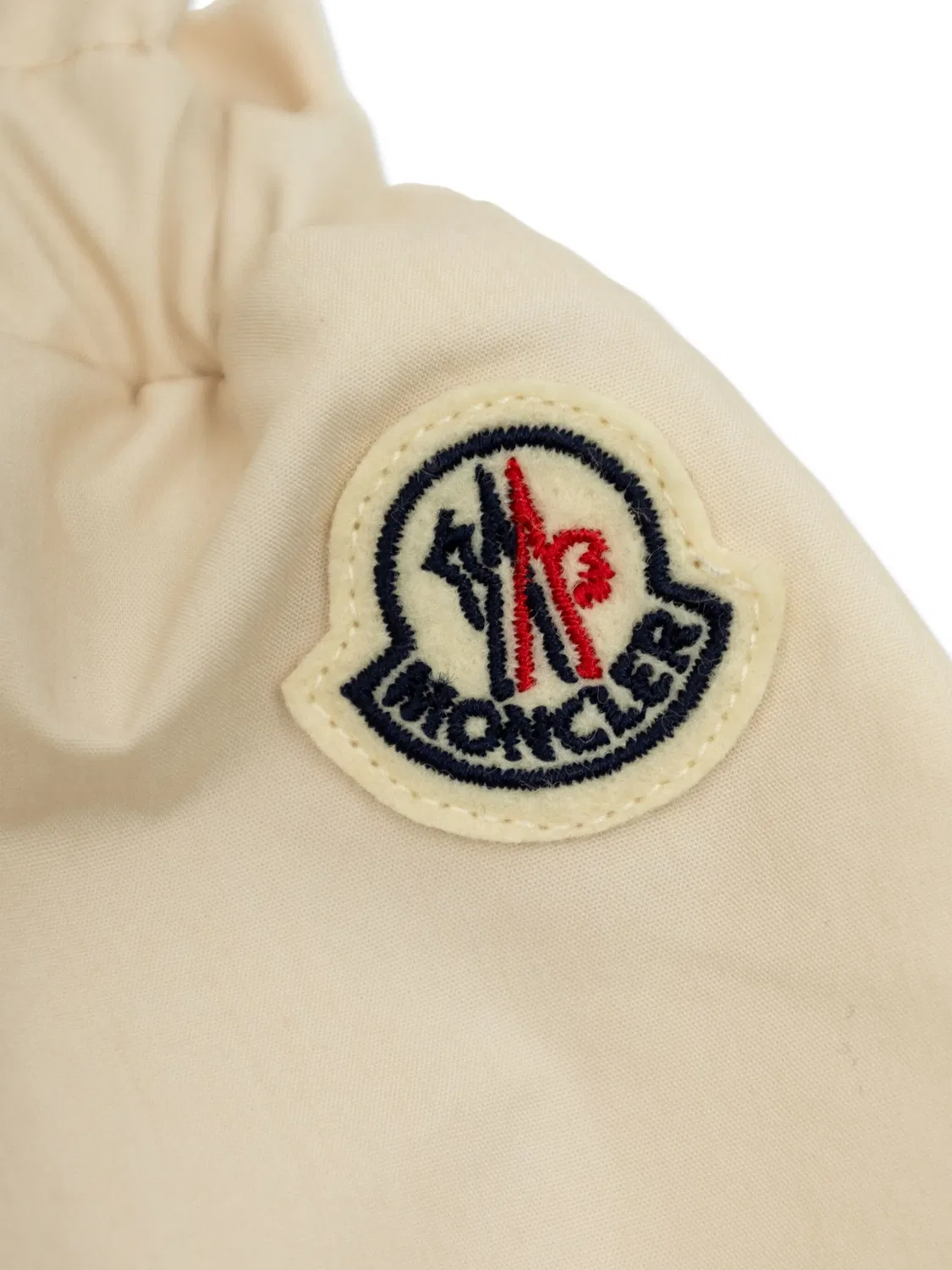 Moncler Шорты с логотипом цвета экрю — фото 2