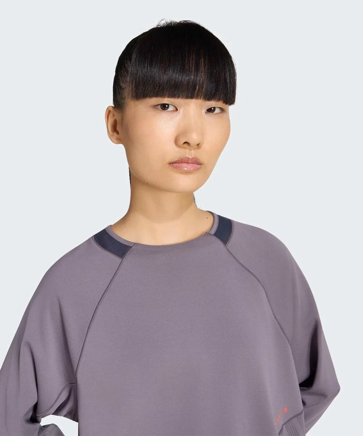 Женская футболка с длинным рукавомсвободного кроя Adidas, Grey — фото 3