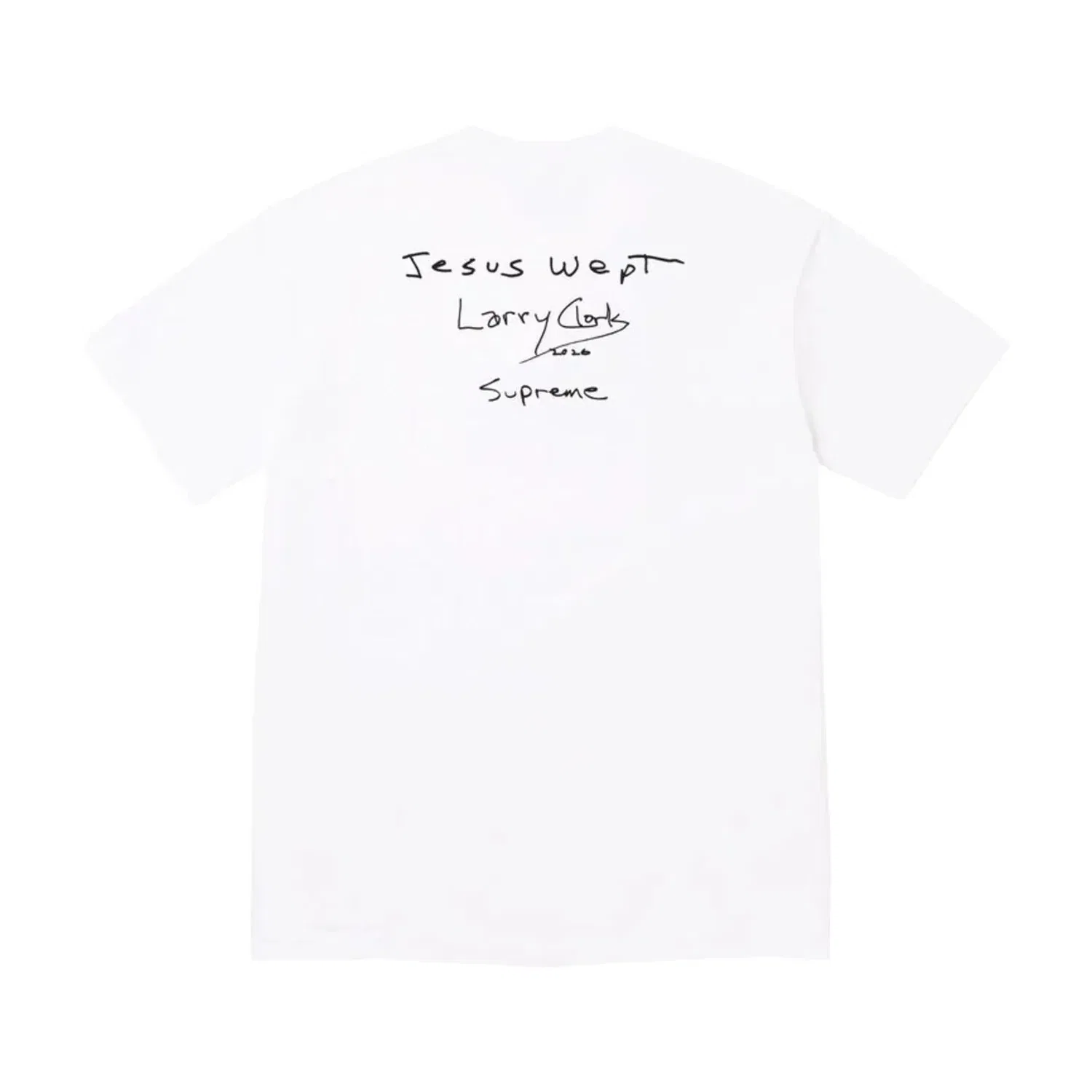 Мужская футболка Larry Clark FW26 G*n T-Shirt 'White' Supreme, белый — фото 2