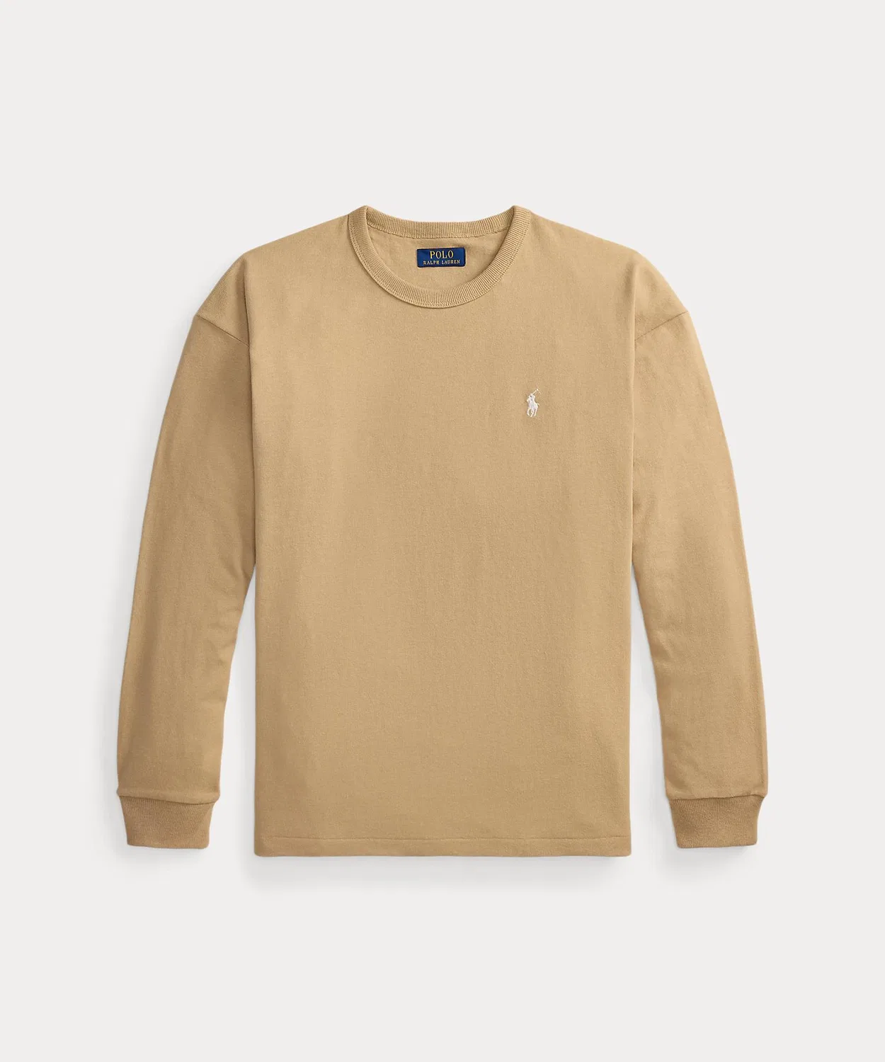 Мужская футболка с длинным рукавомRelaxed Fit Jersey POLO RALPH LAUREN, Brown — фото 2