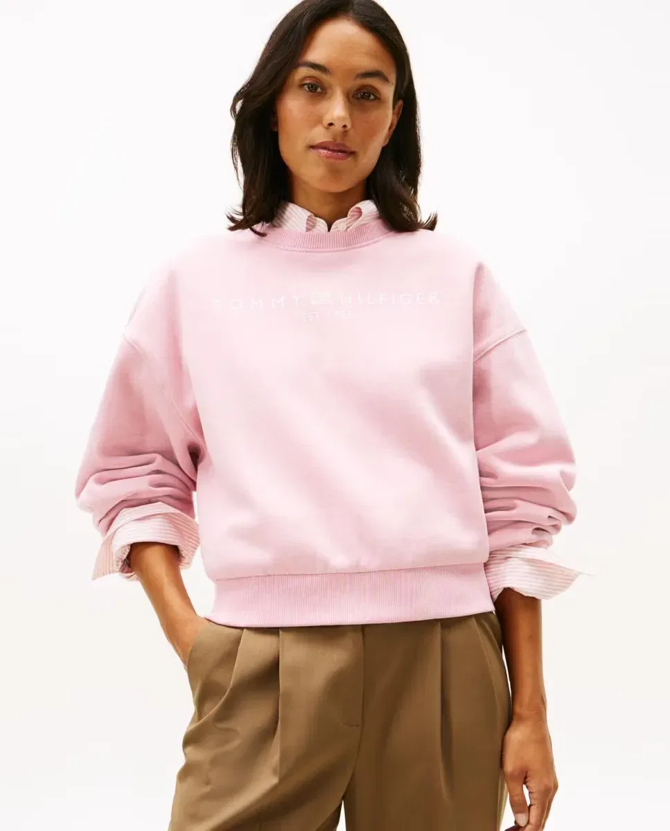 Женская толстовка с круглым вырезом Tommy Hilfiger, Rosa