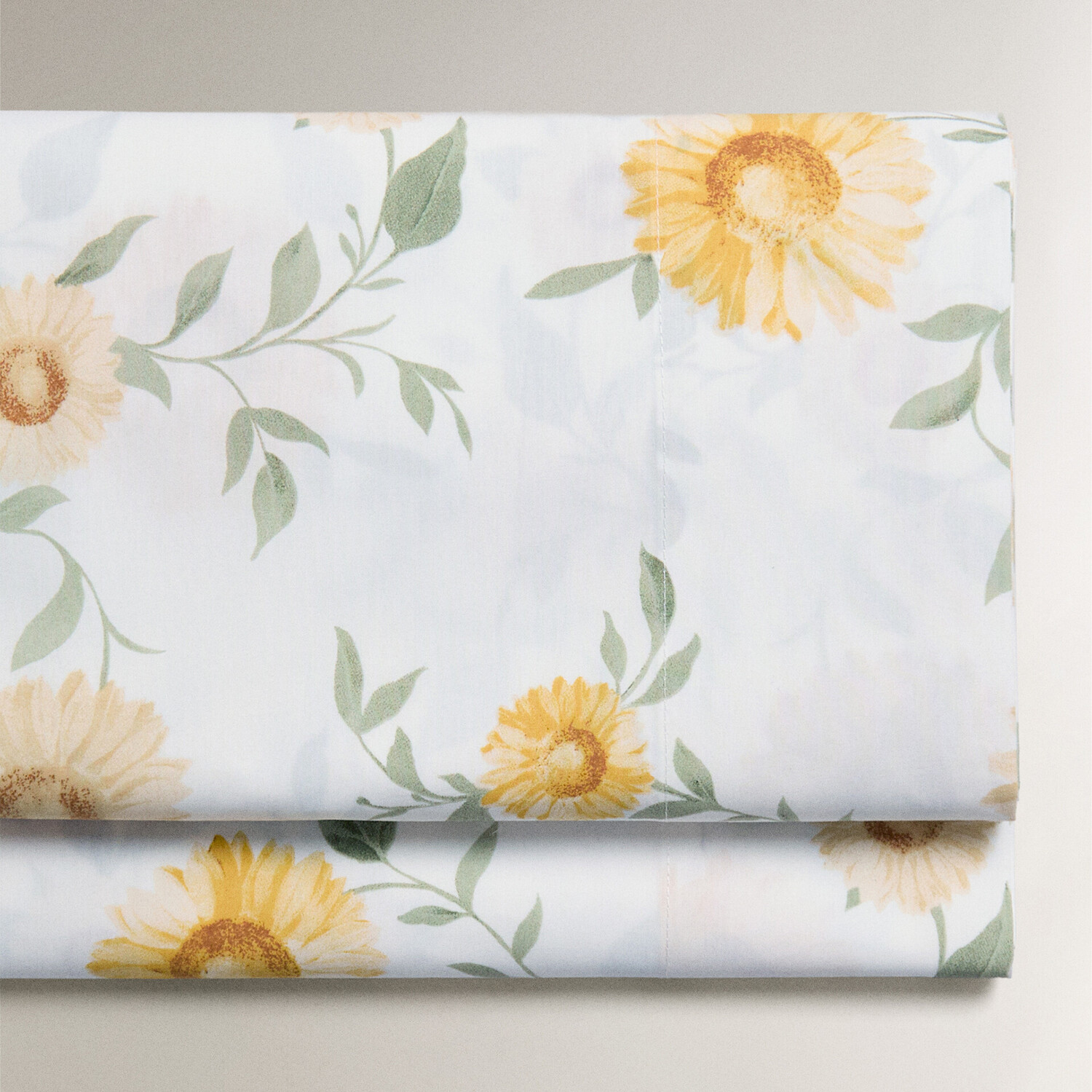 

Простыня Zara Home Sunflower Print, белый