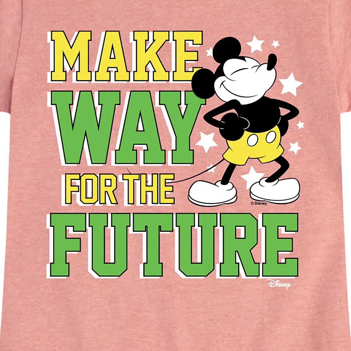 Детское футболка с принтом Make Way For The Future Disney, Desert Pink — фото 2