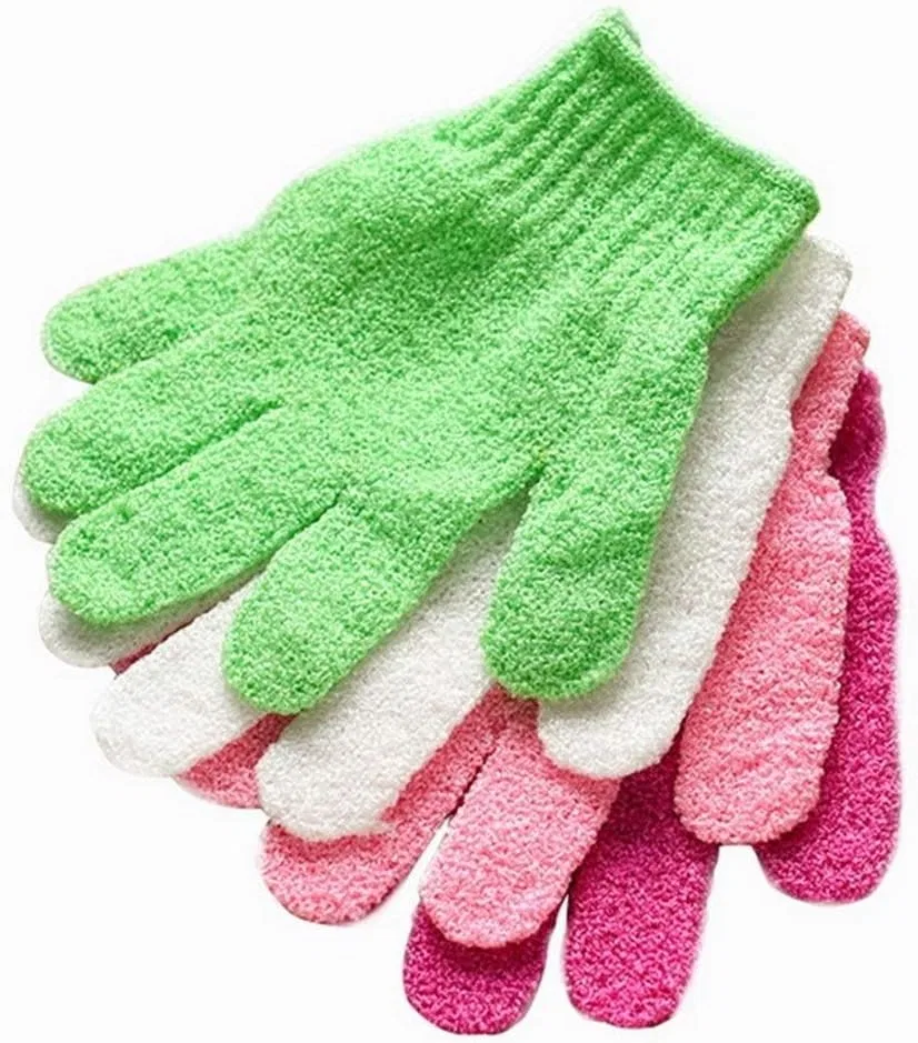Мочалка для тела Exfoliating Gloves, Homeilteds, 1 шт, 19x13 см, White — фото 4