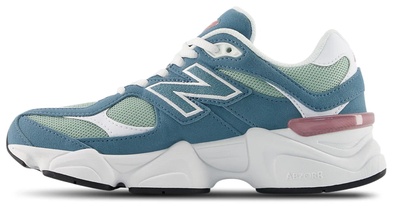Кроссовки для девочек 9060 New Balance, цвет Salt Water/Rosewood — фото 2