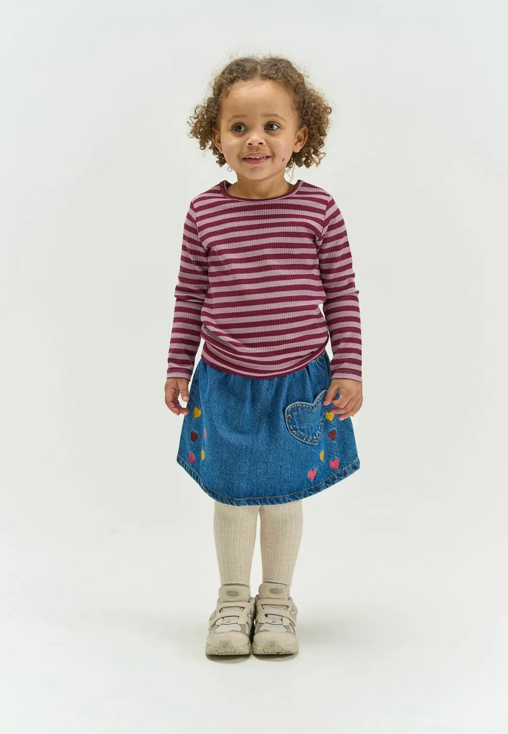 Унисекс - футболка с длинными рукавами The New Siblings, Elderberry Striped Tn
