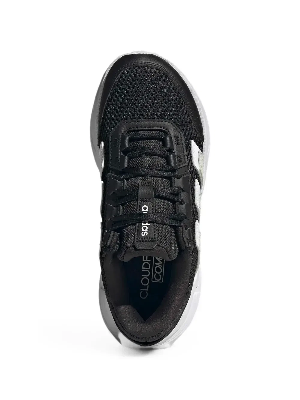 Низкие кроссовки Cloudfoam с круглым носком Adidas Kids, черный — фото 4