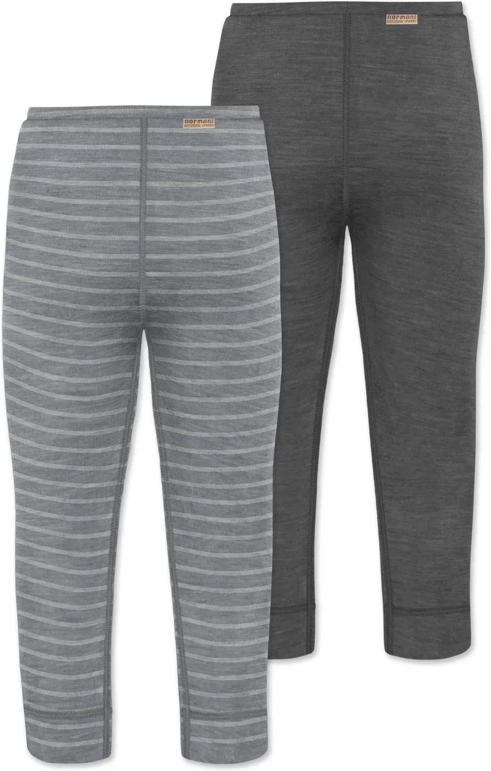 Штаны детские из мериносовой шерсти комплект 2 шт Tutira Normani Outdoor Sports, серый — фото 2