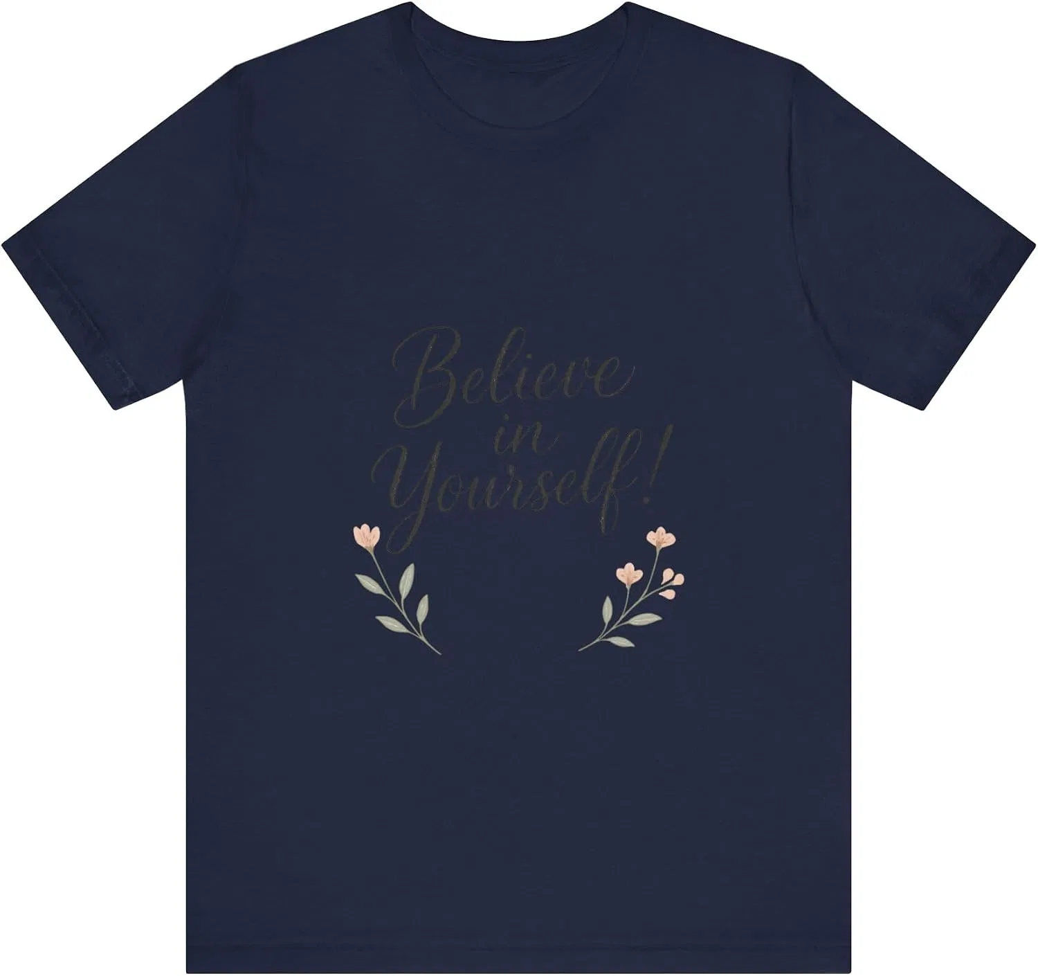 Футболка с мотивирующим принтом Bella+Canvas 3001, Navy