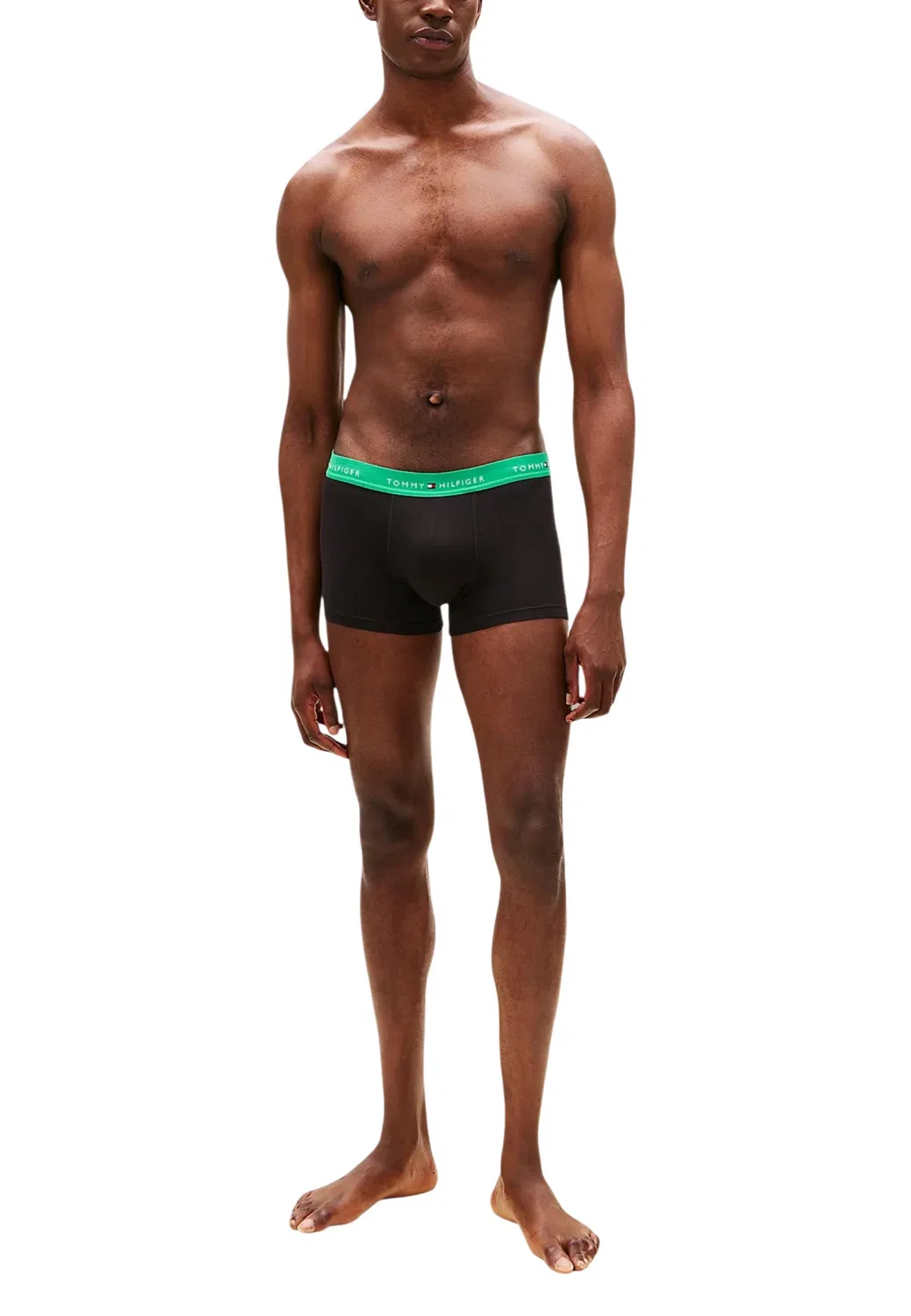 Мужские трусы-боксеры хлопковые 3P WB TRUNK Tommy Hilfiger, Black — фото 2