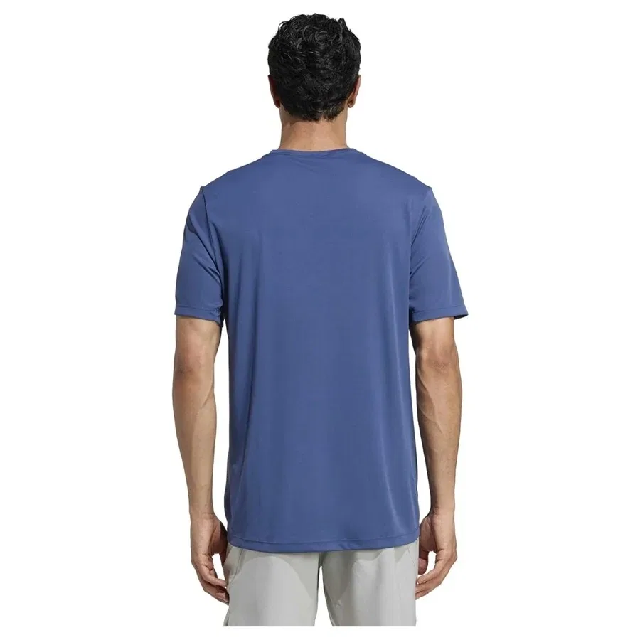 Футболка с технологией Climacool Run Ess Tee adidas, Синий — фото 3