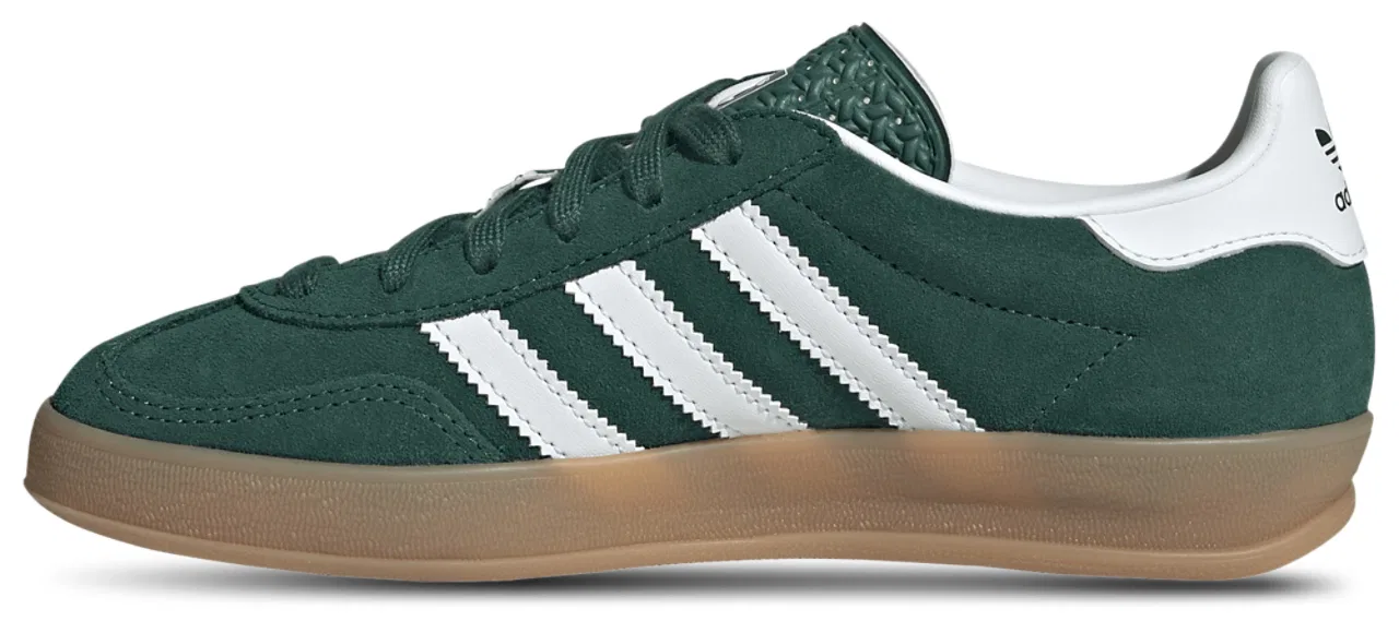 Кроссовки для мальчиков Gazelle Indoor Adidas, цвет Collegiate Green/White — фото 2