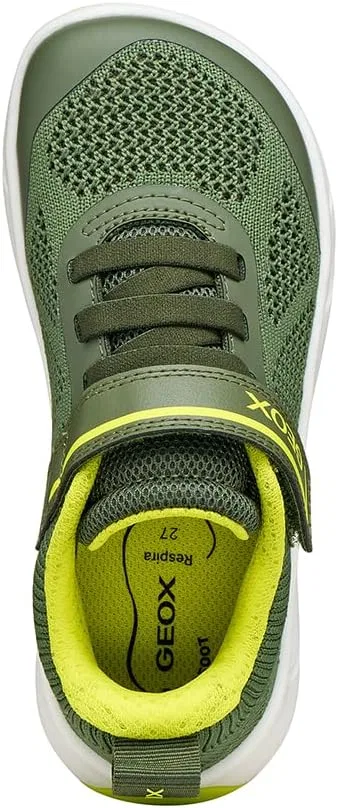 Детские кроссовки для мальчиков с текстильным верхом Foot-Run Geox, Green — фото 4